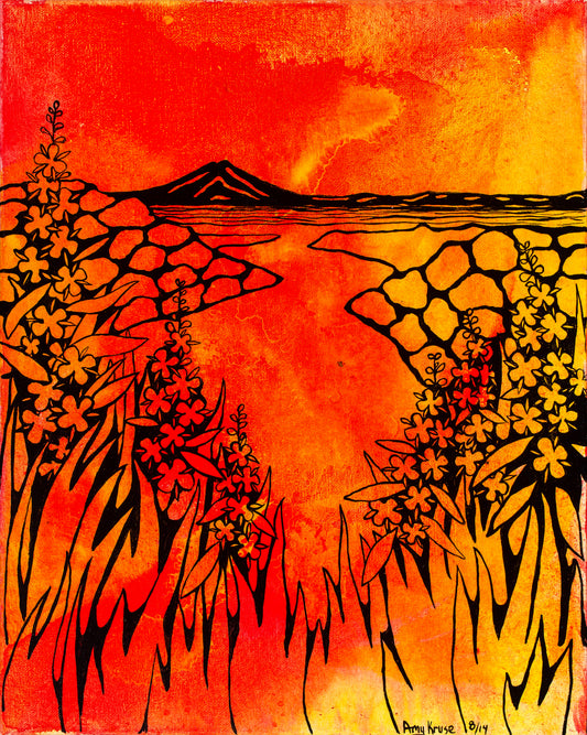 "Ninlchik River Mouth " Art Prints