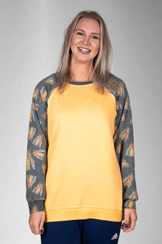 Worker Bee Cozy Raglan Sweatshirt