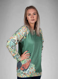 Seeds to the Wind Cozy Raglan Sweatshirt