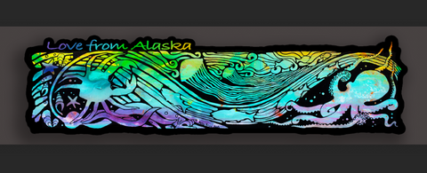 Rainbow Inlet Medium Vinyl Sticker