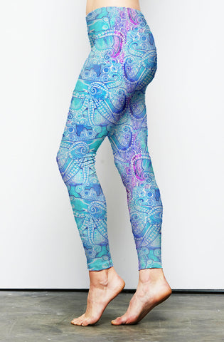 Blue Giant Octopus Yoga Leggings – Love from Alaska