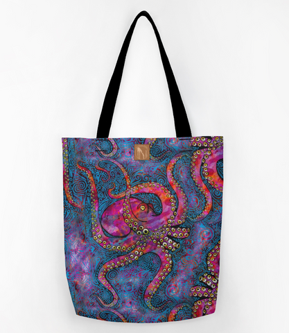 Multi Colored Octopus Market Bag