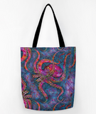 Multi Colored Octopus Market Bag