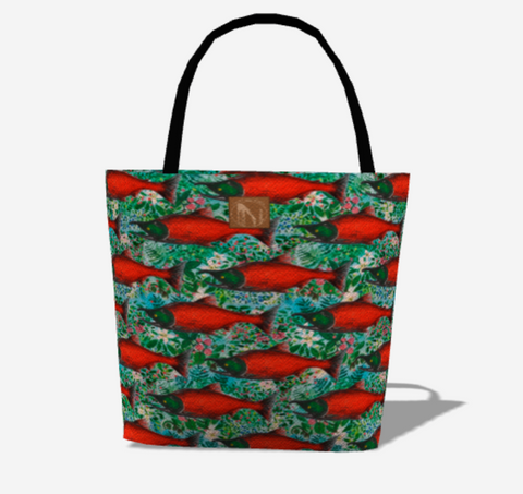 Salmon Berry Market Bag In Stock