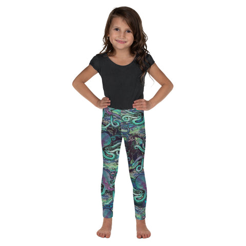 Galactic Octo Kid's Lounge Leggings- In Stock