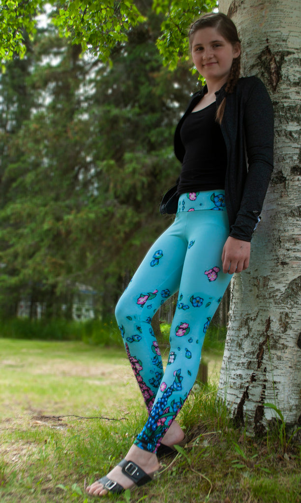 Alaska Wild Flower Yoga Leggings – Love from Alaska