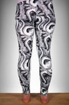 XS Black and While Octopus Lounge Leggings Clearance