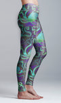 Blue and Purple Octopus Yoga Leggings