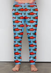 Rayon Light Blue Spawned Salmon Joggers