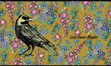 Raven and Wild Flowers Lightweight Headband