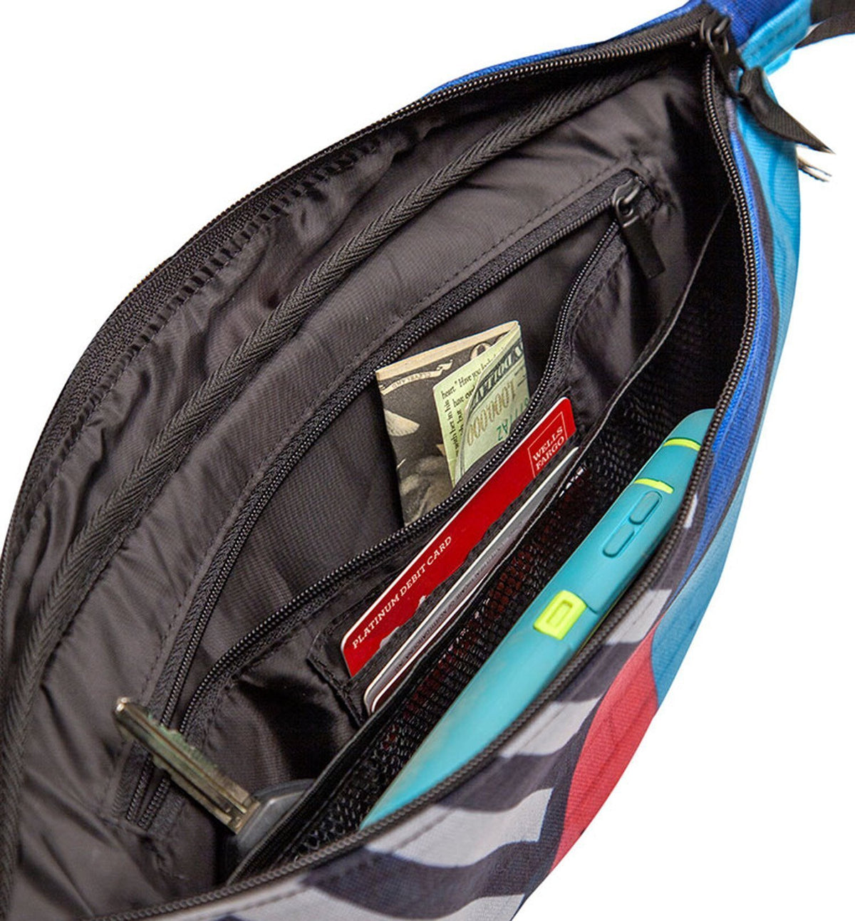 Blue Alaskan Floral Fanny Pack-Clearance