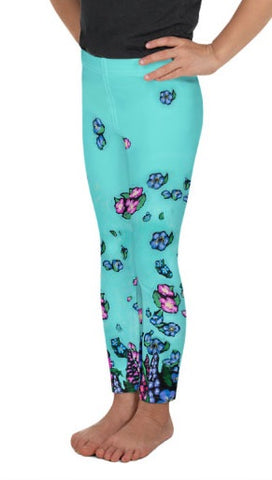 Alaskan Wild Flowers Kid's Lounge  Leggings