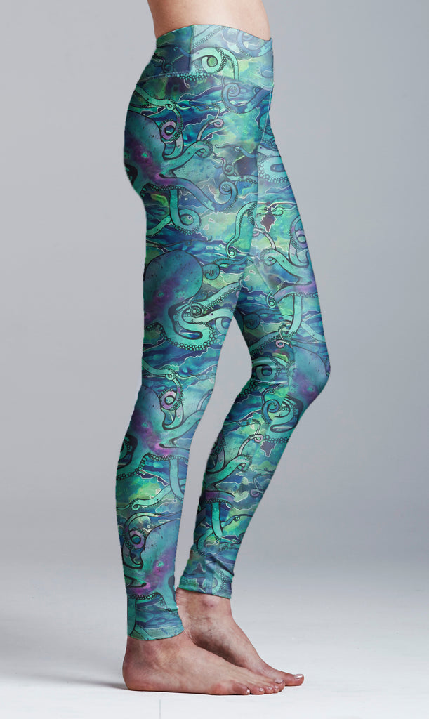 Blue Giant Octopus Yoga Leggings – Love from Alaska