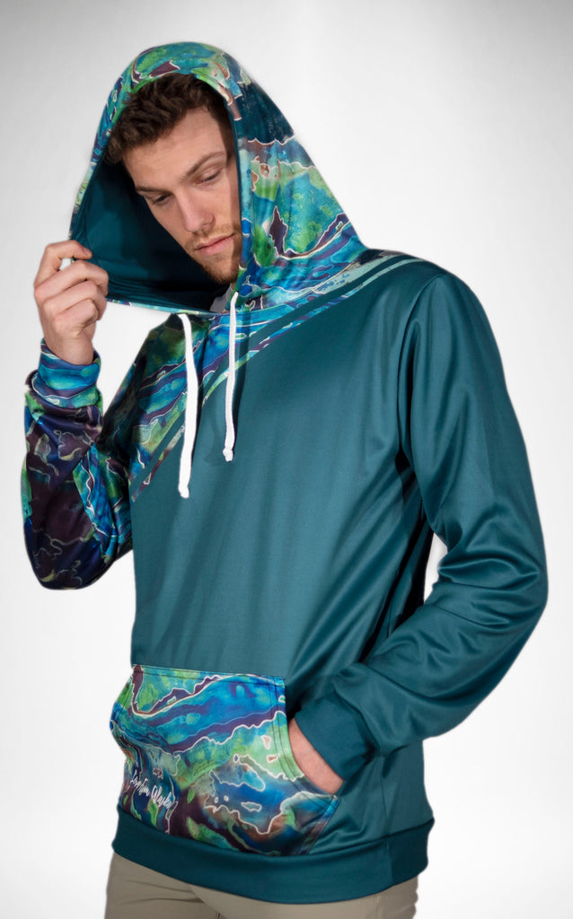 Green galaxy hoodie sales