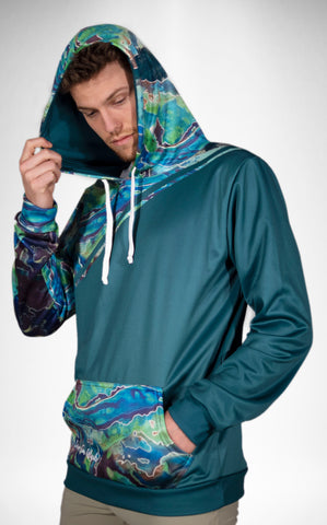 Galaxy Green Tech Fleece Hoodie