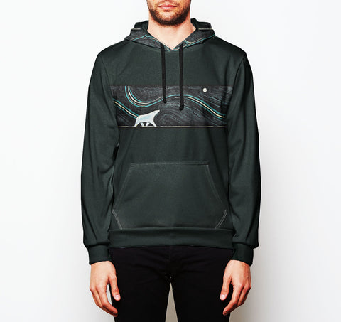 Ice Bear Deep Green Tech Fleece Hoodie