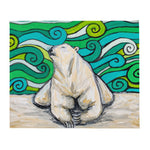 Polar Bear Pin Up Plush Blanket