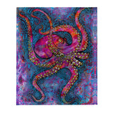 Multicolored Octopus Plush Blanket