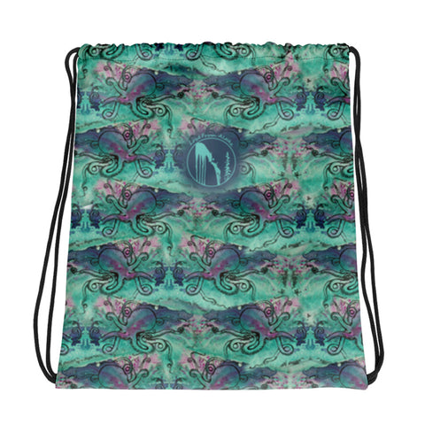 Turquoise  Octopus Boat Bag