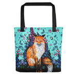 Fox and Flowers Market Bag