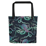 Turquoise Octopus Market Bag