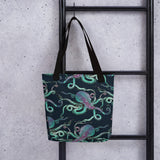 Turquoise Octopus Market Bag