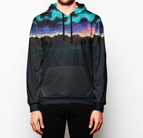 Mountain and Northern Lights Tech Fleece Hoodie