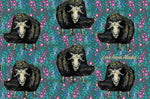Musk Ox and Wild Flowers Lightweight Headband