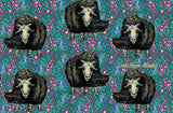 Musk Ox and Wild Flowers Lightweight Headband