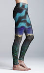 Mountain and Northern Lights Yoga Leggings - In Stock