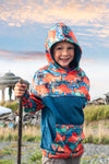 Galactic Rockfish Color Block Kid's Hoodie