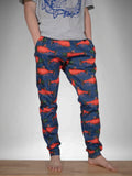 Spawned Salmon Navy Fleece Joggers