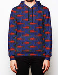 Spawned in Navy Tech Fleece Hoodie