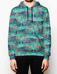 Turquoise Octopus Hoodie