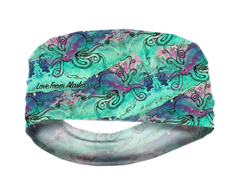 Turquoise Octopus Lightweight Headband