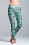 Turquoise Octopus Yoga Leggings