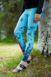 Alaska Wild Flower Yoga Leggings