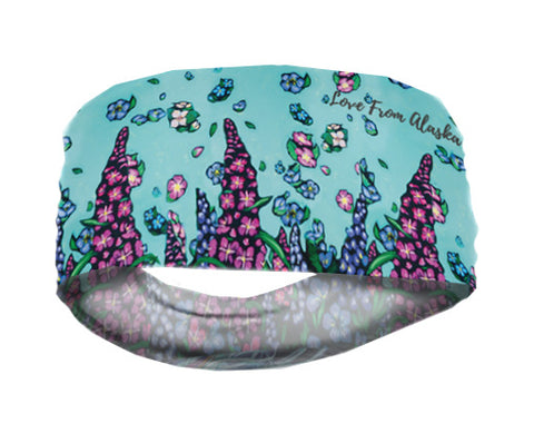 Alaska Wild Flowers Lightweight Headband
