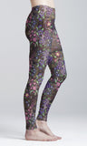 WIld Flowers on Bark Yoga Leggings *Clearance*  S In Stock