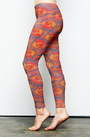 Yellow Eye Fashion Leggings